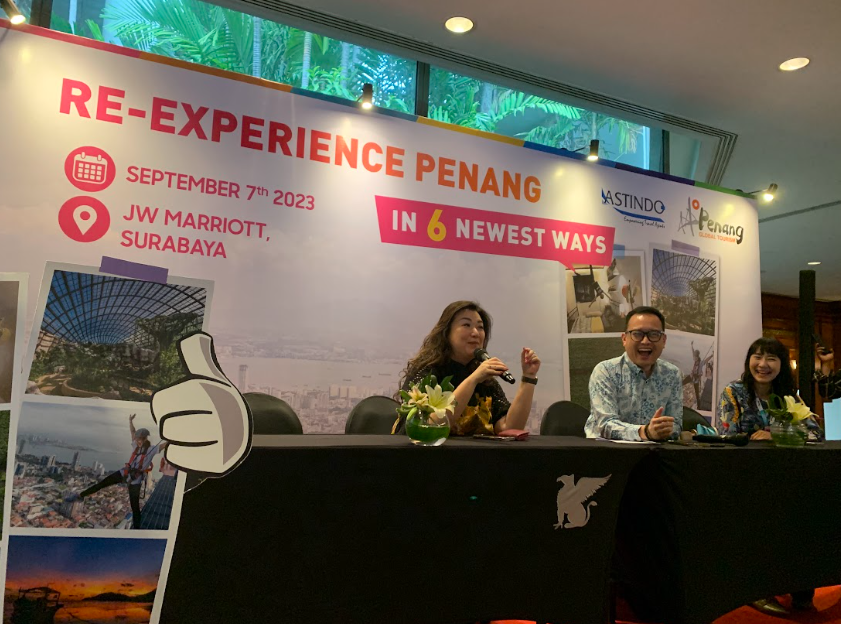 Roadshow "Re-Experience Penang in 6 Newest Ways" di Ballroom JW Marriott Surabaya, 7 September 2023
